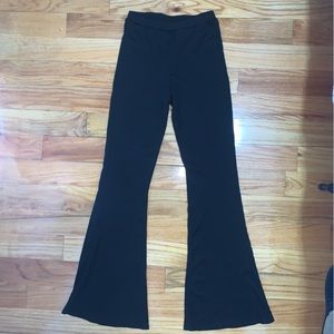 Ribbed nasty gal flare leggings